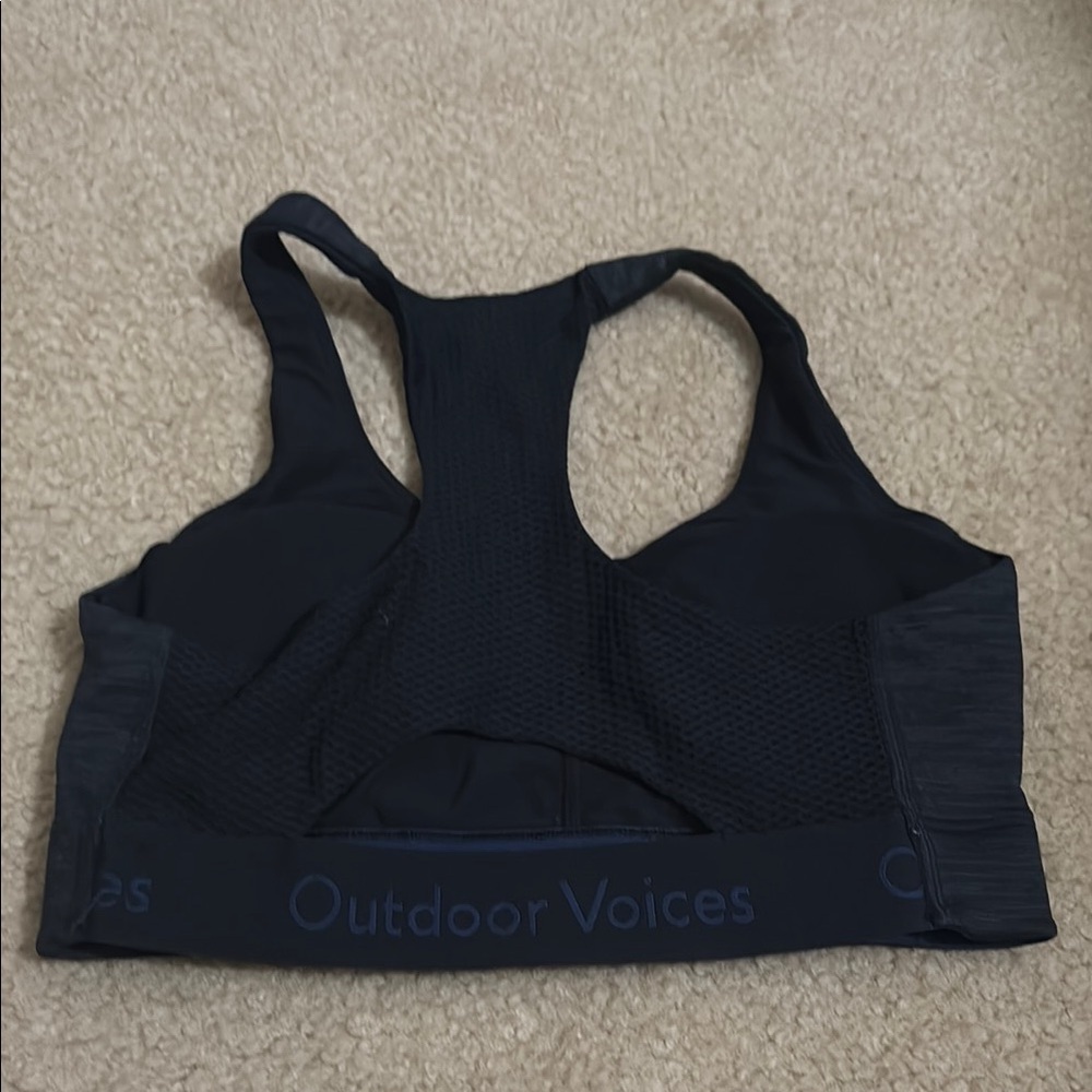 Outdoor Voices Black Sports Bra